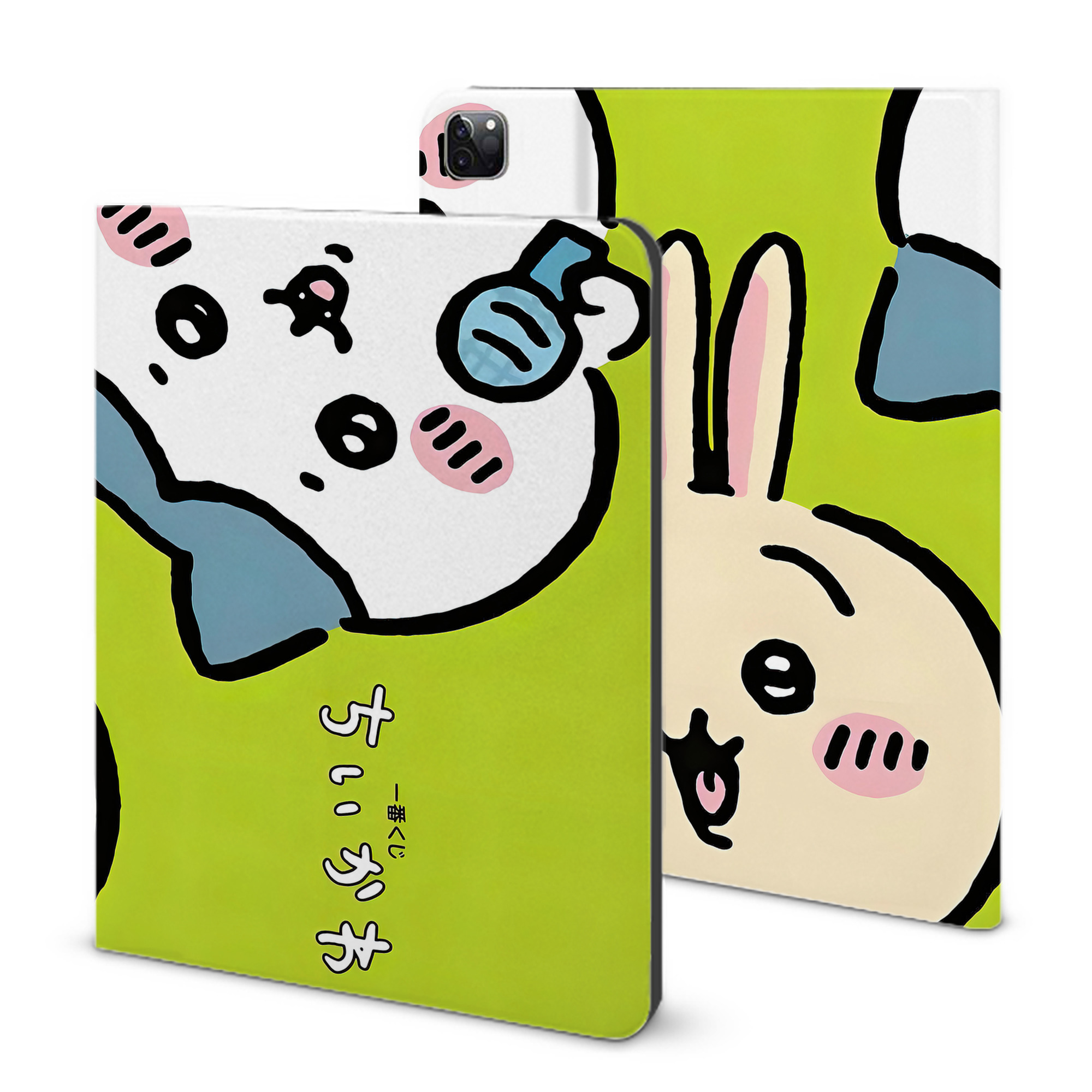 （画像用） ちいかわ Chii-kawa IPad ケース ブック型 PUレザー TPU 耐衝撃 軽量 薄型 ペン収納なし 全面保護 IPad 各モデル対応